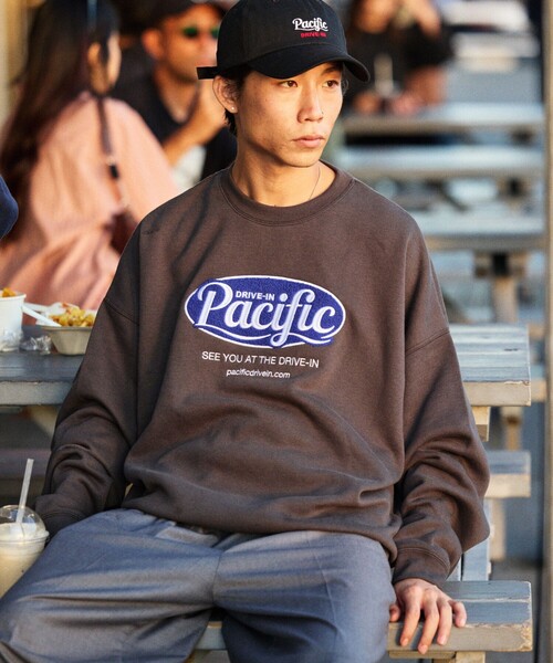 パシフィックドライブイン Pacific DRIVE IN スウェット コラボ FREAK'S STORE トレーナー スウェット 限定展開 Pacific DRIVE