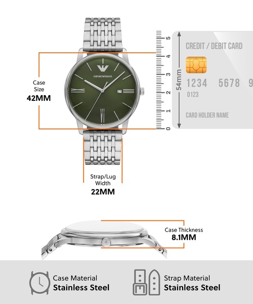 EMPORIO ARMANI 腕時計 エンポリオ・アルマーニ メンズ アナログ