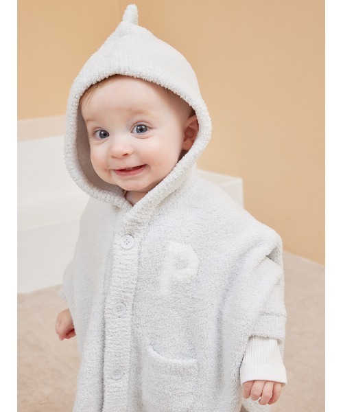 【新品未使用　タグ付】ジェラートピケ　ベビー　ルームウェア　ショッパー付 gelato pique（ジェラートピケ） ベビー 「BABY」パウダーアニマル