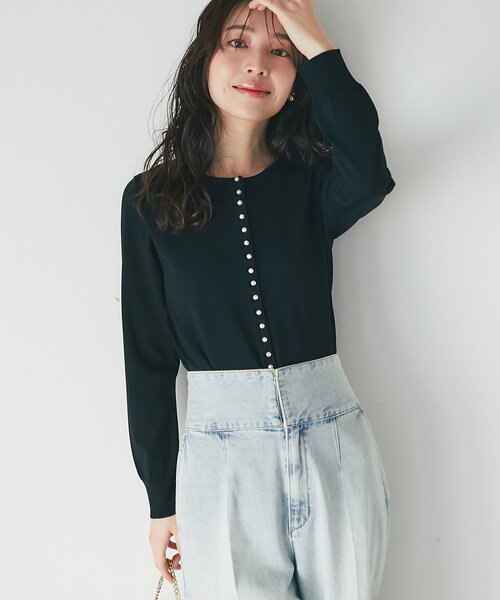 クールタッチUV前後2WAYカーディガン　ラブティックボンボン 人気シリーズ・接触冷感・UVカット】クールタッチUV前後2WAY