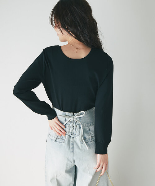 【美品】クールタッチUVパール釦前後2WAYカーディガン ラブティックボンボン La boutique Bonbon（ラブティックボンボン） カーディガン 「着回し力