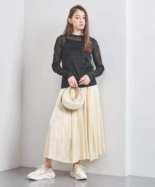 UNITED ARROWS tシャツ グリッターラメ ジャージー カットソー