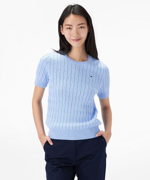 TOMMY JEANS（トミー・ジーンズ） ニット セーター ケーブルショート