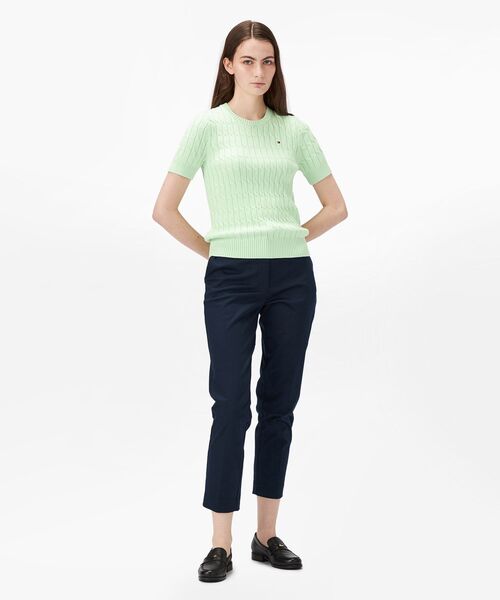 【 】CKJ ショートスリーブロゴセーター◆送料無料◆ green label relaxing ニット セーター KOKAGE フォルム