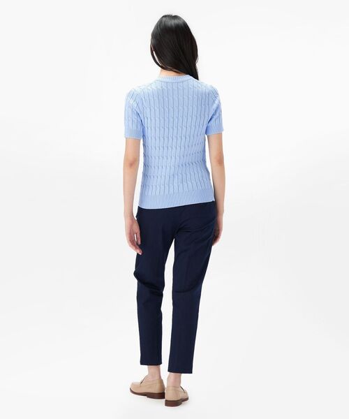 TOMMY JEANS ニット セーター ケーブルショートスリーブクルー
