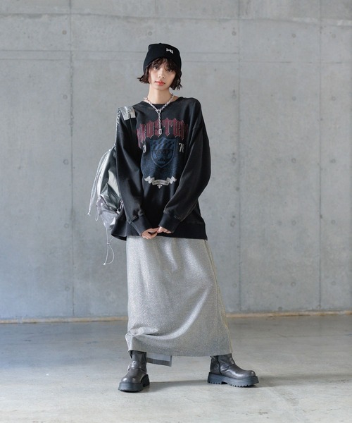 PAGEBOY トレーナー スウェット フラワーエンブレムミニウラケ