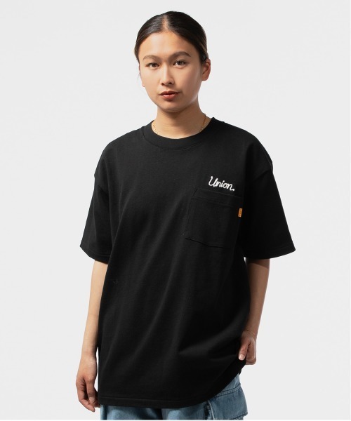 union tokyo ユニオン東京 オープン記念 Tシャツ 黒 L UNION（ユニオン） tシャツ UNION TOKYO UNION STITCHED POCHE S/S TEE