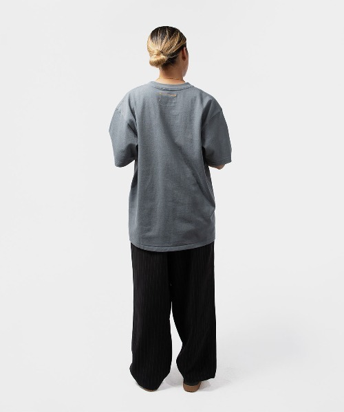 THE UNION THE FABRIC 半袖スウェット　ネイビー Lサイズ THE UNION THE FABRIC 半袖スウェットネイビー Lサイズ
