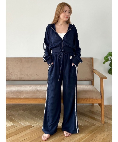 SK　snidel home ルームウェア SNIDEL HOME パジャマ ルームウェア デザインカットスウェット