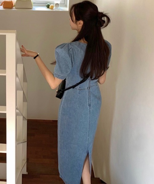 FREE STYLISTS ワンピース YUGA_YGMC デニム マーメイドワンピース FREE STYLISTS ワンピース YUGA_YGMC デニム マーメイドワンピース