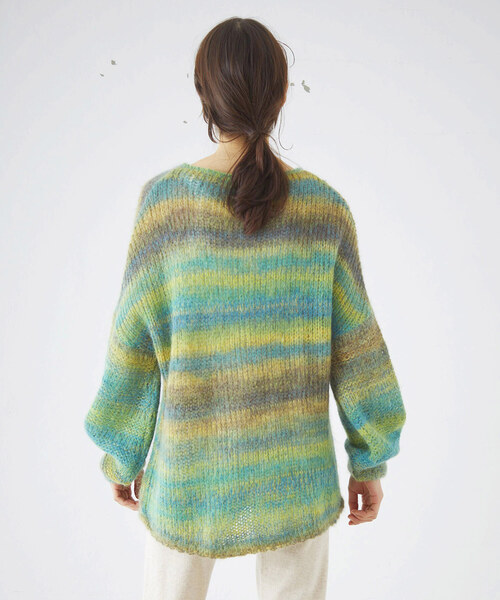 「Marilyn Moon」 長袖ニット MEDIUM グリーン レディース_画像2