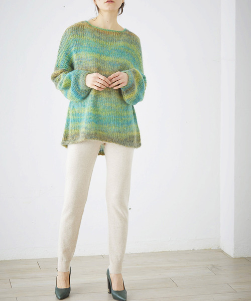 「Marilyn Moon」 長袖ニット MEDIUM グリーン レディース_画像5