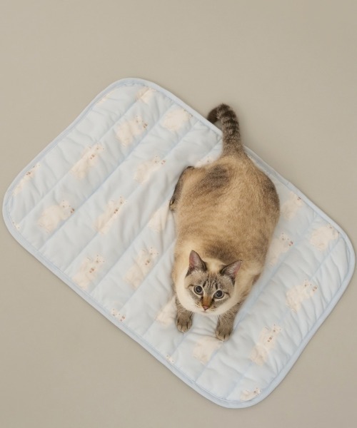 gelato pique ペット マット 「CAT＆DOG」「接触冷感」シロクマ