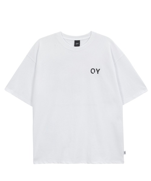 OY Tシャツ サイズ2 白 OY tシャツ 「OY/オーワイ」 ROUND NECK ZIPPER LOGO/ネックZIP