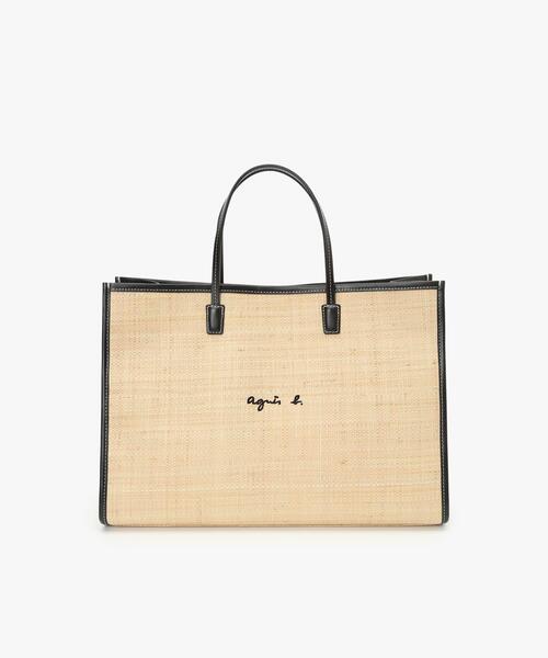 agnes b.◆トートバッグ (WAX35−02)◆ラフィア◆使い勝手抜群！ agnes b. トートバッグ (WAX35−02) レディース : ZOZOTOWN
