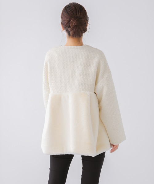 Fit more（フィットモア） ノーカラーコート FREE アイボリー