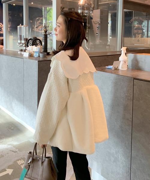 Fit more ノーカラーコート Fit more（フィットモア） ノーカラーコート FREE アイボリー