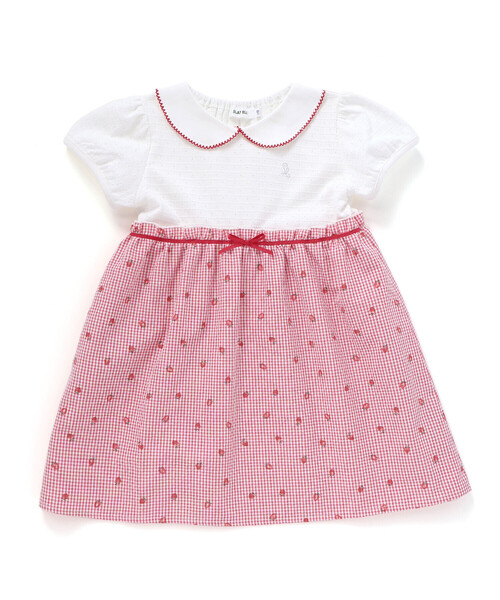 Katie baby toys ワンピース　パフスリーブワンピ　レア riziere ワンピース パフスリーブニットワンピース キッズ 子供