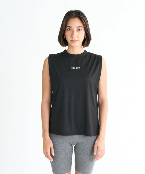 SWAY ロゴ プリント Tシャツ ブラック Sサイズ ROXY（ロキシー） tシャツ SWAY IN THE MORNING /ロキシーロゴワン