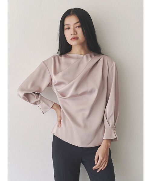 TONAL ブラウス シャツ アシメタックドレープブラウス