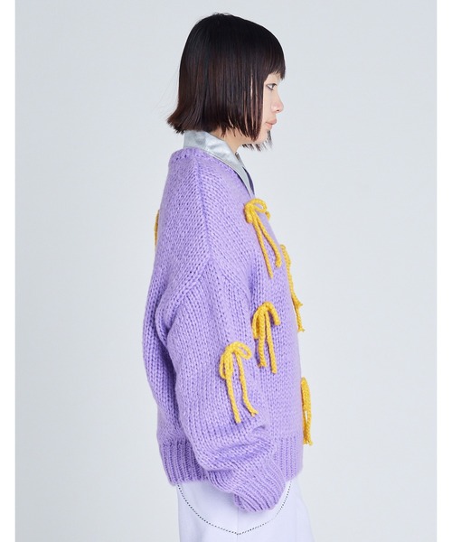 ニット セーター /Little Sunny Bite/ribbon knit top レディース メンズ Little sunny bite ニット セーター /Little Sunny Bite/ribbon