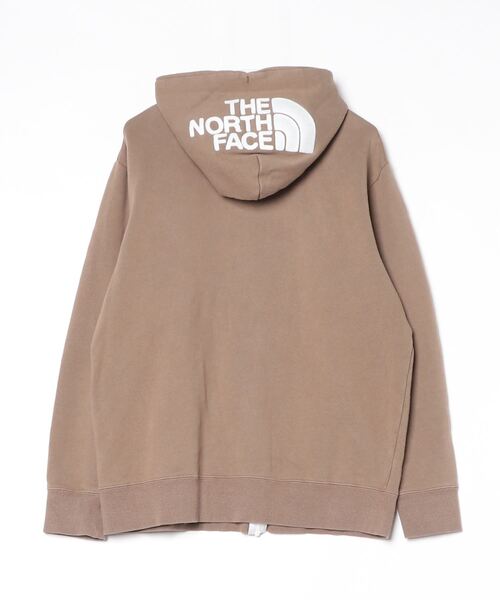 THE NORTH FACE ジップパーカー◎デカロゴ ブラウン×白色 希少 THE NORTH FACE ジップパーカー◎デカロゴ ブラウン×白色 希少