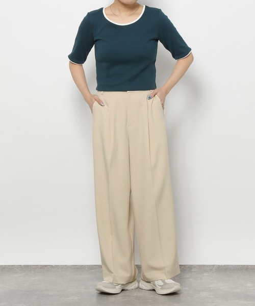 【LISS】 グリーン ズボン美品 グリーン系 パンツ通販 | ワールド オンラインストア | WORLD