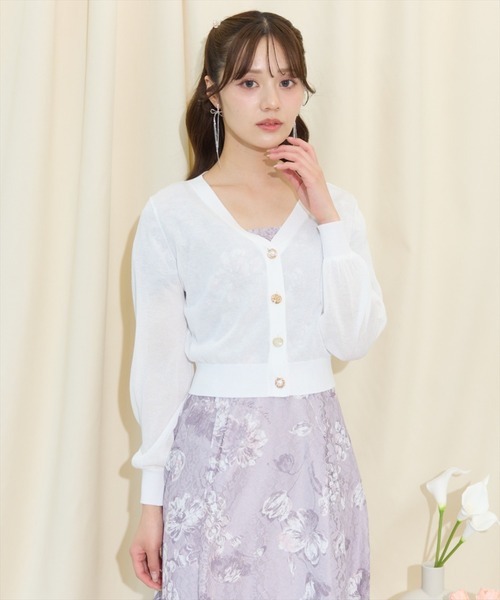 【新品】ヴァニレ♡カーディガン ウィルセレクション  アプワイザーリッシェ WILLSELECTION（ウィルセレクション） カーディガン シアーレース