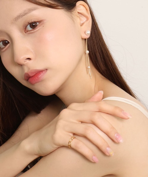 CEMO NEMO（セモネモ） ピアス バックキャッチ パール スウィング
