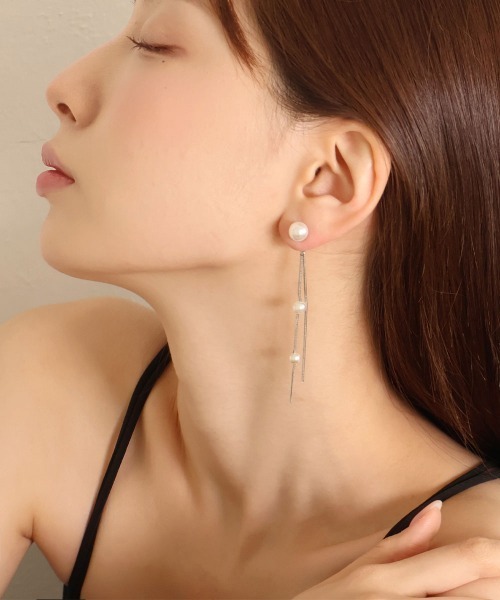CEMO NEMO（セモネモ） パール ピアス バックキャッチ パール