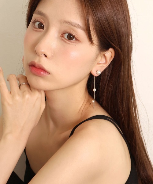 CEMO NEMO（セモネモ） ピアス バックキャッチ パール スウィング