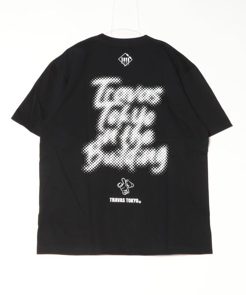 TRAVAS TOKYOトラバストウキョウ　クマプリントTシャツブラック黒 TRAVAS TOKYO (トラバス トーキョー) くまプリントTシャツ - Black