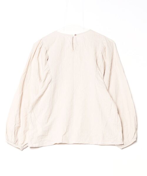 「JUNOAH」 7分袖ブラウス X-LARGE ベージュ レディース