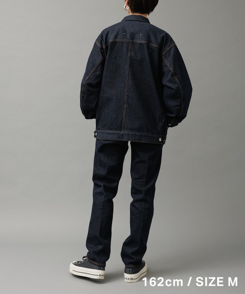 ADAM ET ROPE'（アダムエロペ） デニムジャケット gジャン ブリーチ