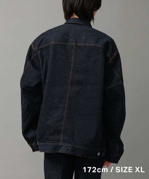 ADAM ET ROPE'（アダムエロペ） デニムジャケット gジャン ブリーチ