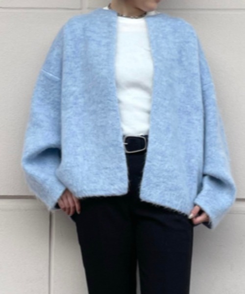 Mila Owen（ミラオーウェン） ニットカーディガン FREE ブルー