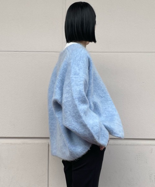 Mila Owen（ミラオーウェン） ニットカーディガン FREE ブルー