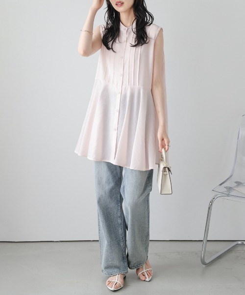 ブラウス シャツ シアーチュニックブラウス レディース : ZOZOTOWN