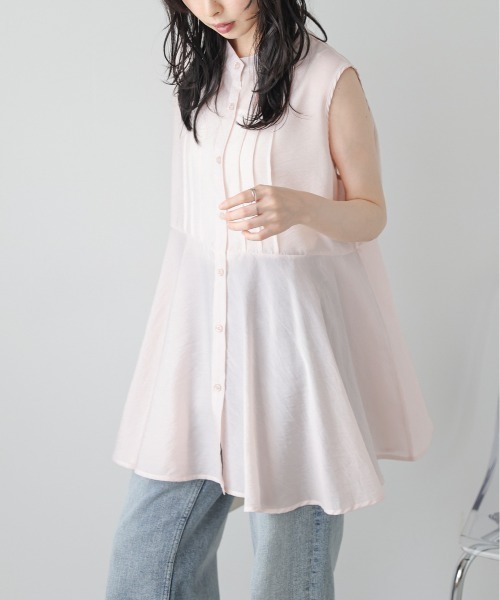 ブラウス シャツ 夏 シアーチュニックブラウス レディース : ZOZOTOWN