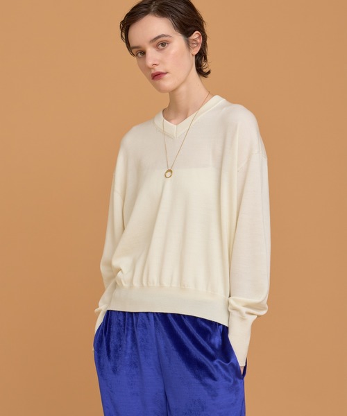 HOUSE OF LOTUS ニット セーター Vネックプルオーバー レディース
