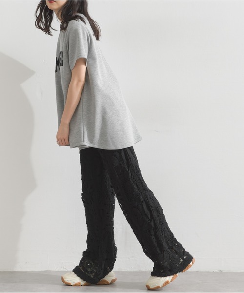 OandI（オーアンドアイ） パンツ ブロッククロシェニットパンツ