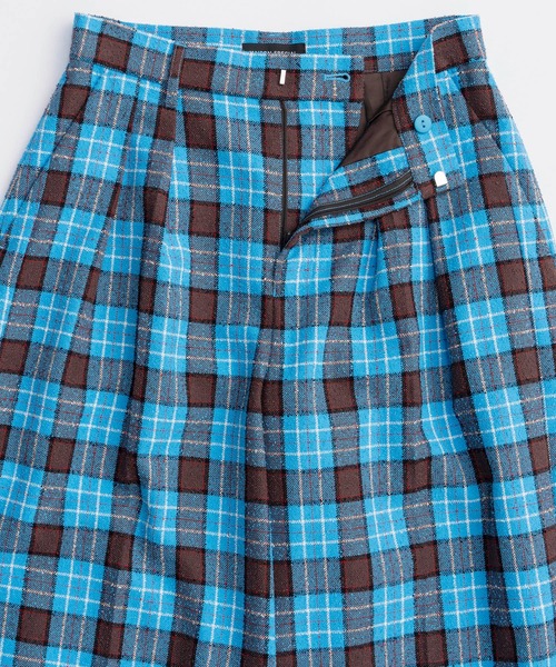 MAISON SPECIAL（メゾンスペシャル） パンツ Loop Yarn Plaid Two-tuck