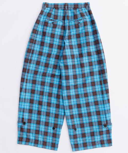 MAISON SPECIAL（メゾンスペシャル） パンツ Loop Yarn Plaid Two-tuck