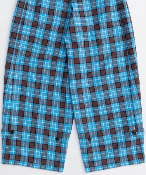 新品紙タグ付き Loop Yarn Plaid Two-tuck Pants MAISON SPECIAL（メゾンスペシャル） パンツ Loop Yarn Plaid Two-tuck