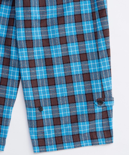 MAISON SPECIAL（メゾンスペシャル） パンツ Loop Yarn Plaid Two-tuck