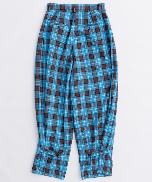 MAISON SPECIAL（メゾンスペシャル） パンツ Loop Yarn Plaid Two-tuck