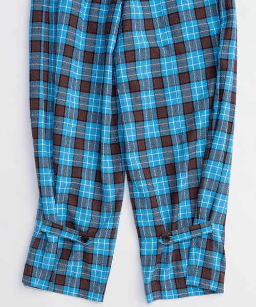 MAISON SPECIAL（メゾンスペシャル） パンツ Loop Yarn Plaid Two-tuck