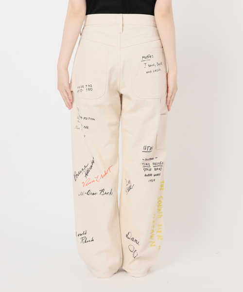 PAYDAY ペイデイ　別注PAINTパンツ　白デニム ペイデイ ペイントパンツ PAYDAY パンツ 別注「PAYDAY/ペイデイ」 for JOURNAL STANDARD