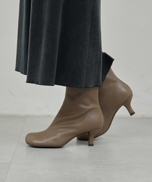 超美品☆ガリャルダガランテ　【2.718】スクエアショートブーツ　ブラック　36 GALLARDAGALANTE（ガリャルダガランテ） ブーツ 「2.718」スクエア