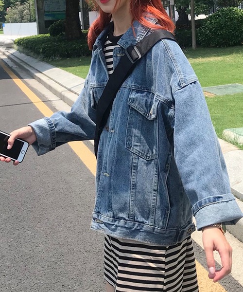 「DAY CLOSET」 デニムジャケット L ブルー レディース